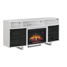 Classic Flame 26MM9665-NW145 Enterprise Lite Contemporary TV Stand for TVs up to 80"  Gloss White (Electric Fireplace Insert sold separately) - B00K75SJ1K